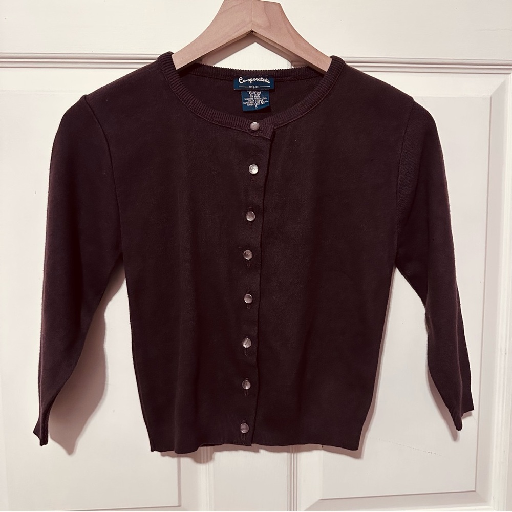 Co-operative | Sweater | Vintage Chocolate Brown Cardigan
